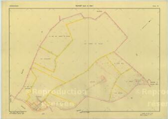1 vue Rahart (Commune de) : plan de remembrement. Section ZK