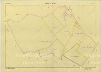 1 vue Rahart (Commune de) : plan de remembrement. Section ZL