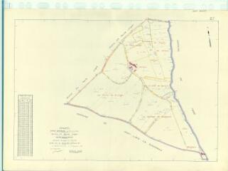 1 vue Saint-Bohaire (Commune de) : plan de remembrement. Section ZI