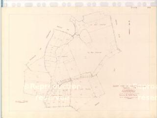 1 vue Saint-Cyr-du-Gault (Commune de) : plan de remembrement. Section ZR n°1 à 22 et 25 à 51