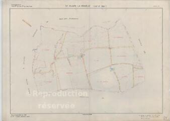 1 vue Saint-Hilaire-la-Gravelle (Commune de) : plan de remembrement. Section ZA