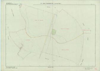1 vue Saint-Jean-Froidmentel (Commune de) : plan de remembrement. Section ZB