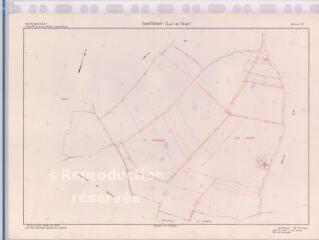 1 vue Santenay (Commune de) : plan de remembrement. Section ZS