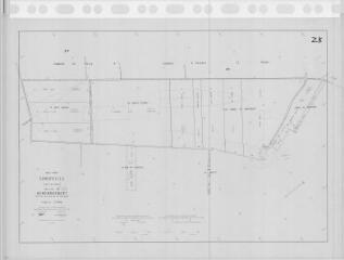 1 vue Semerville (Commune de) : plan de remembrement. Section ZK