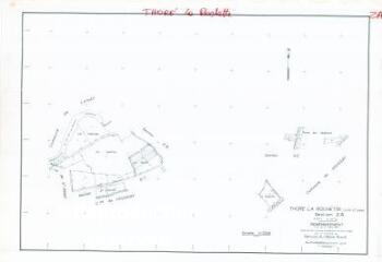 1 vue Thoré-la-Rochette (Commune de) : plan de remembrement. Section ZA
