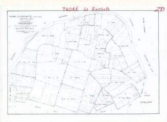 1 vue  - Thoré-la-Rochette (Commune de) : plan de remembrement. Section ZD (ouvre la visionneuse)