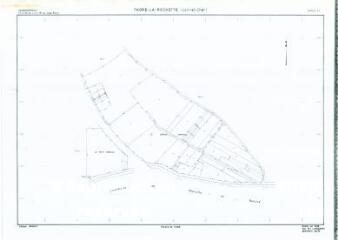 1 vue Thoré-la-Rochette (Commune de) : plan de remembrement. Section ZL calque définitif