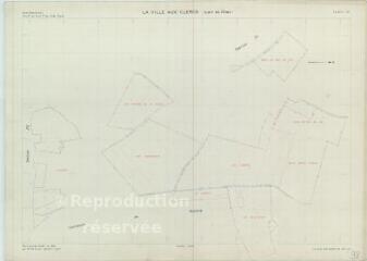 1 vue Ville-aux-Clercs la (Commune de) : plan de remembrement. Section ZD