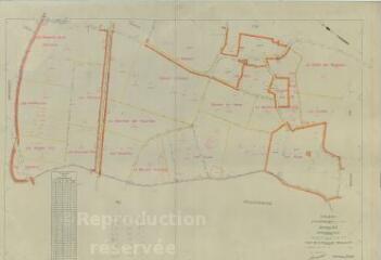 1 vue Villeporcher (Commune de) : plan de remembrement. Section ZA