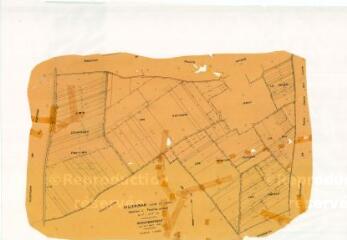 1 vue Villerbon (Commune de) : plan de remembrement. Section L