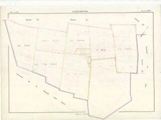 1 vue Villexanton (Commune de) : plan de remembrement. Section ZH