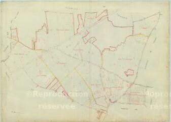 1 vue Villiers-sur-Loir (Commune de) : plan de remembrement. Section ZD