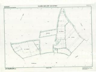 1 vue Villiers-sur-Loir (Commune de) : plan de remembrement. Section ZO