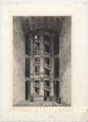 1 vue  - Chambord : Le grand escalier (ouvre la visionneuse)