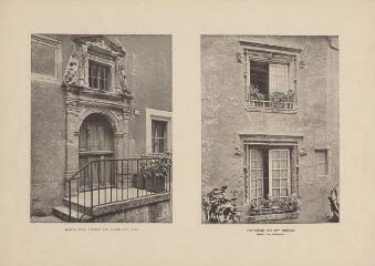 1 vue  - Blois : Hôtels, maisons et rues : Porte rue Pierre de Blois / Fenêtres du XVe siècle (ouvre la visionneuse)