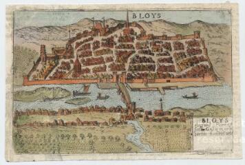1 vue  - Blois : vues générales et plans de la ville : Bloys (ouvre la visionneuse)