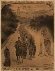 1 vue  - Blois : scènes diverses : La Grande Guerre 1914-1915 - Notre Dame du 113 (ouvre la visionneuse)