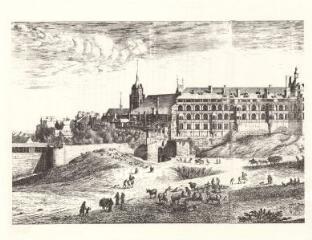 1 vue  - Blois : le château : Veüe du Chasteau de Blois (ouvre la visionneuse)
