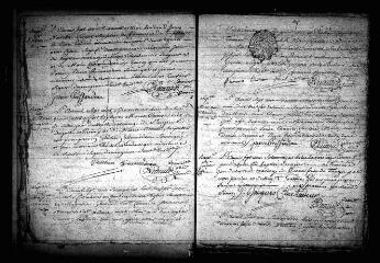 593 vues Registre d'état civil. microfilm des registres des baptêmes, mariages, sépultures. (juillet 1768-1792) : microfilm des registres des naissances, mariages, décès. (1793-fructidor an VI)