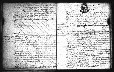 596 vues Registre d'état civil. microfilm des registres des naissances, mariages, décès. (1793-1815)