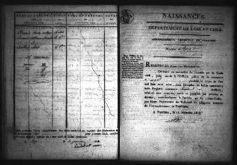 587 vues Registre d'état civil. microfilm des registres des naissances, mariages, décès. (1816-février 1831)