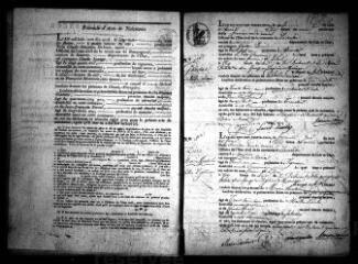 734 vues  - Registre d\'état civil. microfilm des registres des naissances. (1833-1872) : microfilm des registres des mariages. (février 1806-1872) : microfilm des registres des décès. (1833-1872) (ouvre la visionneuse)