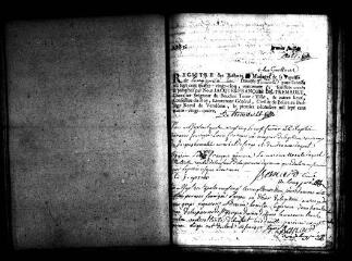 734 vues  - Registre d\'état civil. microfilm des registres des baptêmes, mariages, sépultures. (1785-1793) : microfilm des registres des naissances, mariages, décès. (1793-1867) (ouvre la visionneuse)
