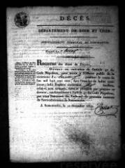 595 vues Registre d'état civil. microfilm des registres des naissances, mariages, décès. (mars 1811-1842)