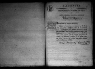 706 vues Registre d'état civil. microfilm des registres des naissances, mariages, décès. (octobre 1831-1862)