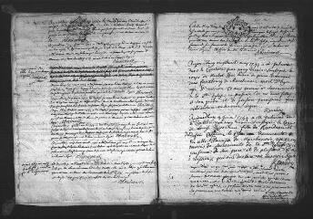 715 vues Registre d'état civil. microfilm des registres des baptêmes, mariages, sépultures. (1744-1792) : microfilm des registres des naissances, mariages, décès. (1793-juillet 1806)