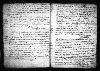 588 vues  - Registre d\'état civil. microfilm des registres des baptêmes, mariages, sépultures. (juin 1776-1792) : microfilm des registres des naissances, mariages, décès. (1793-février 1807) (ouvre la visionneuse)
