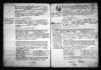 591 vues  - Registre d\'état civil. microfilm des registres des naissances, mariages, décès. (février 1807-1827) (ouvre la visionneuse)