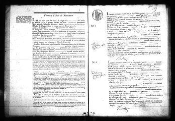 588 vues  - Registre d\'état civil. microfilm des registres des naissances, mariages, décès. Naissances (1831-1862), mariages (1831-1852), décès (1831-1852) (ouvre la visionneuse)
