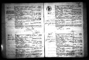449 vues Registre d'état civil. microfilm des registres des naissances, mariages, décès. (1836-1865)