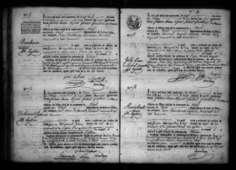 586 vues  - Registre d\'état civil. microfilm des registres des naissances, mariages, décès. (avril 1814-septembre 1821) (ouvre la visionneuse)