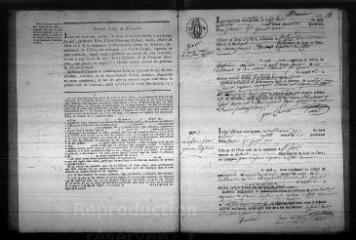 583 vues  - Registre d\'état civil. microfilm des registres des naissances, mariages, décès. (1815-février 1848) (ouvre la visionneuse)