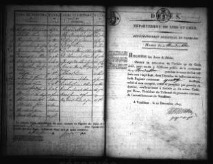 582 vues Registre d'état civil. microfilm des registres des naissances, décès. (1828-1851)