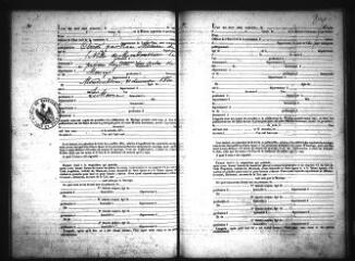 328 vues  - Registre d\'état civil. microfilm des registres des mariages. (novembre 1860-1872). microfilm des tables décennales. (1793-1872) (ouvre la visionneuse)