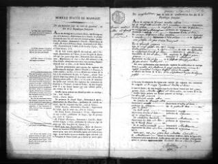 588 vues Registre d'état civil. microfilm des registres des naissances, mariages, décès. (vendémiaire an X-1829)