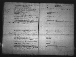 445 vues  - Registre d\'état civil. microfilm des registres des naissances, mariages, décès. (vendémiaire an X-1817) (ouvre la visionneuse)