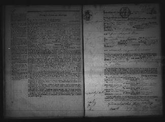584 vues Registre d'état civil. microfilm des registres des naissances, mariages, décès. (janvier 1824-1849)