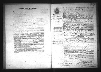 337 vues Registre d'état civil. microfilm des registres des naissances, mariages, décès. (1850-1862)