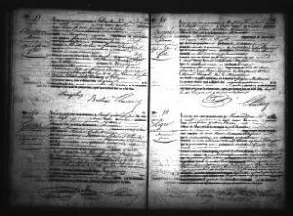 598 vues Registre d'état civil. microfilm des registres des décès. (août 1847-mars 1871)