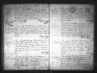 566 vues Registre d'état civil. microfilm des registres des baptêmes, mariages, sépultures. (février 1776-1792). microfilm des registres des naissances, mariages, décès. (1793-fructidor an VI)