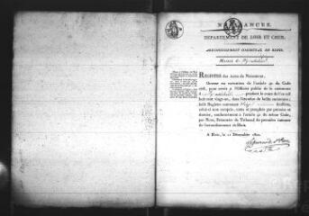 601 vues  - Registre d\'état civil. microfilm des registres des naissances, mariages, décès. (1821-1831) (ouvre la visionneuse)
