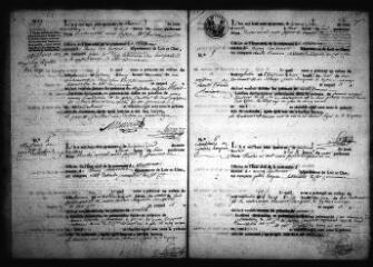 600 vues Registre d'état civil. microfilm des registres des naissances, mariages, décès. (février 1814-octobre 1842)