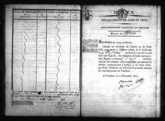 564 vues Registre d'état civil. microfilm des registres des naissances, mariages, décès. (1826-1842)