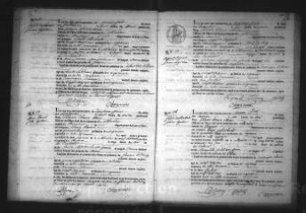 556 vues Registre d'état civil. microfilm des registres des naissances, mariages, décès. (septembre 1839-1865)