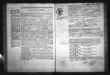 598 vues  - Registre d\'état civil. microfilm des registres des naissances, mariages, décès. (1835-1856) (ouvre la visionneuse)