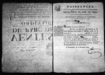588 vues Registre d'état civil. microfilm des registres des naissances, mariages, décès. (1810-novembre 1828)